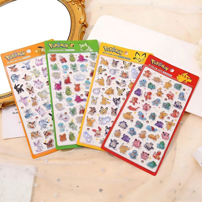 Phone Accessories Items - 4Pcs Pokemon Pikachu Sprigatito Tandemaus Three-Dimensional