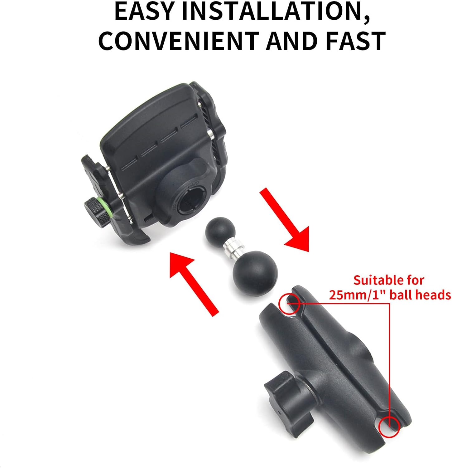 Phone Accessories For Photography - Panica17/25mm Ball Head Motorcycle GPS Holder
