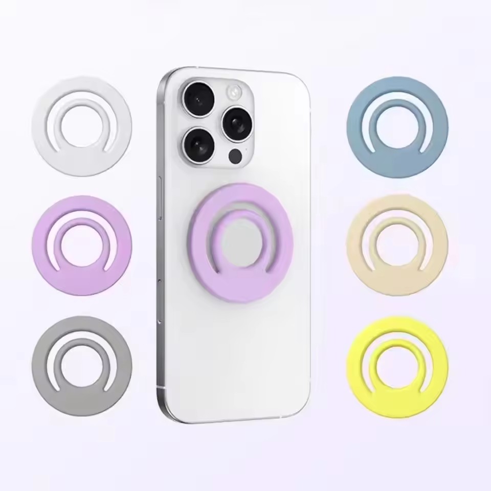Phone Accessories Android - Magnetic Silicone Stand Finger Ring Car