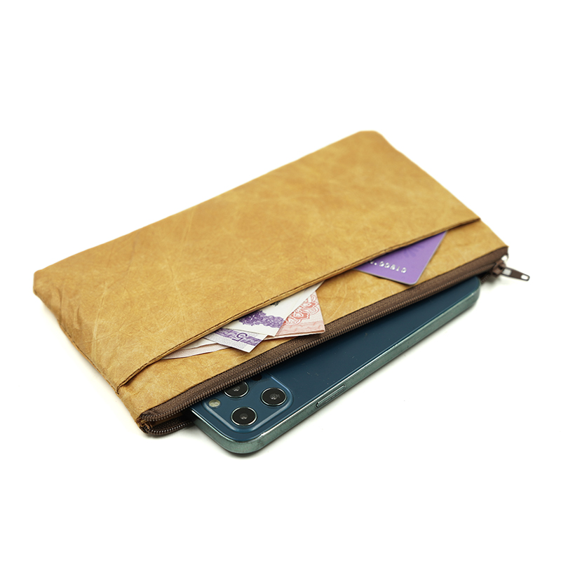 Phone Accessories Pouch - Zippered Ultra-Slim Fiber Paper Case 6.7-inch