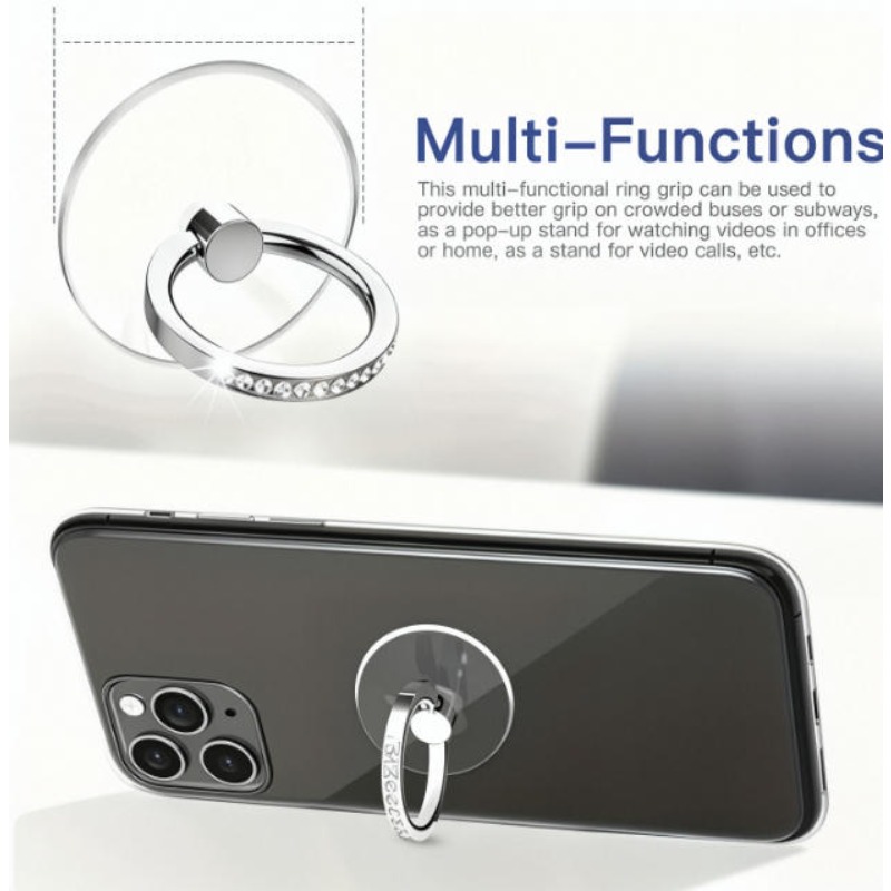 Transparent Circle Finger Ring - Phone Accessories For Men ulasan dan harga