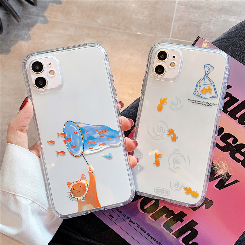 Lovely Fishes Clear Phone Case - Phone Case Clear ulasan dan harga