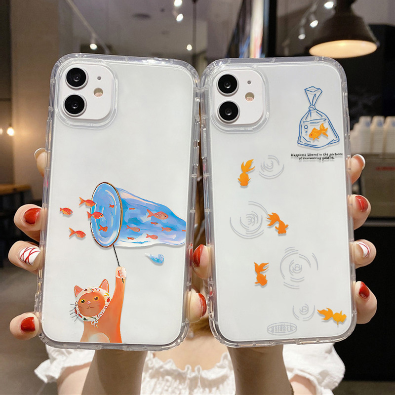 Lovely Fishes Clear Phone Case - Phone Case Clear ulasan dan harga