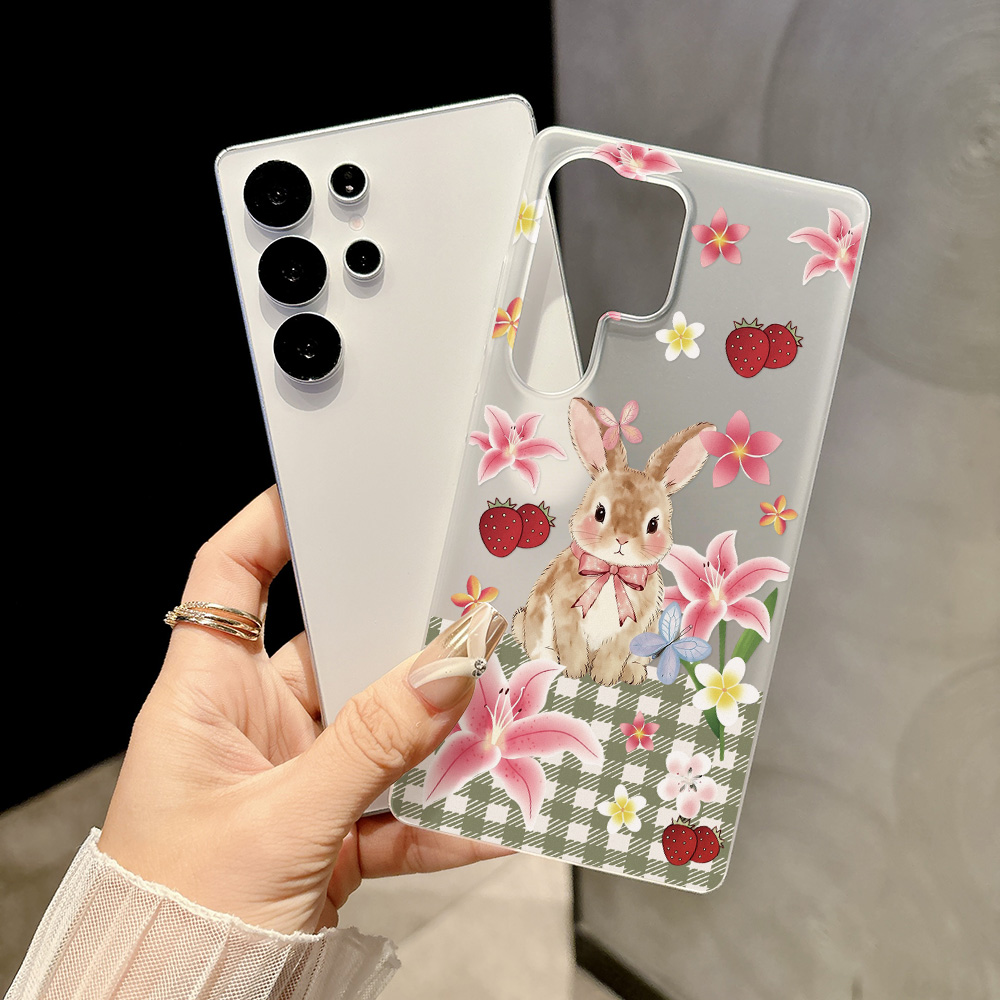 Cute Rabbit Matte Transparent  - Phone Case Clear ulasan dan harga