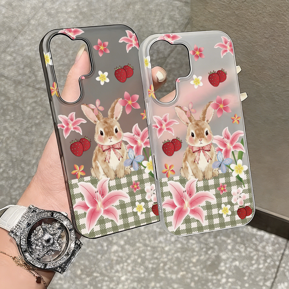 Cute Rabbit Matte Transparent  - Phone Case Clear ulasan dan harga