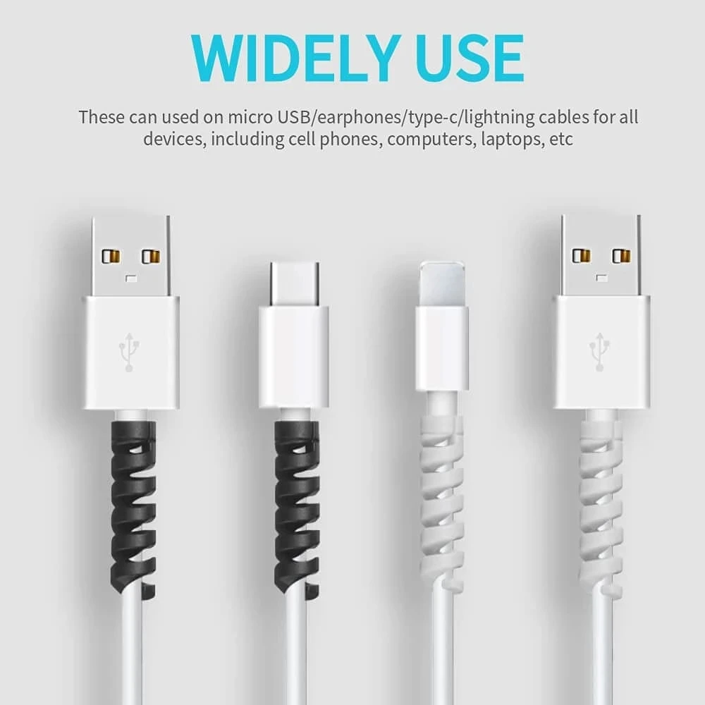 6/20pcs Cable Protector Silico - Phone Accessories Charger ulasan dan harga