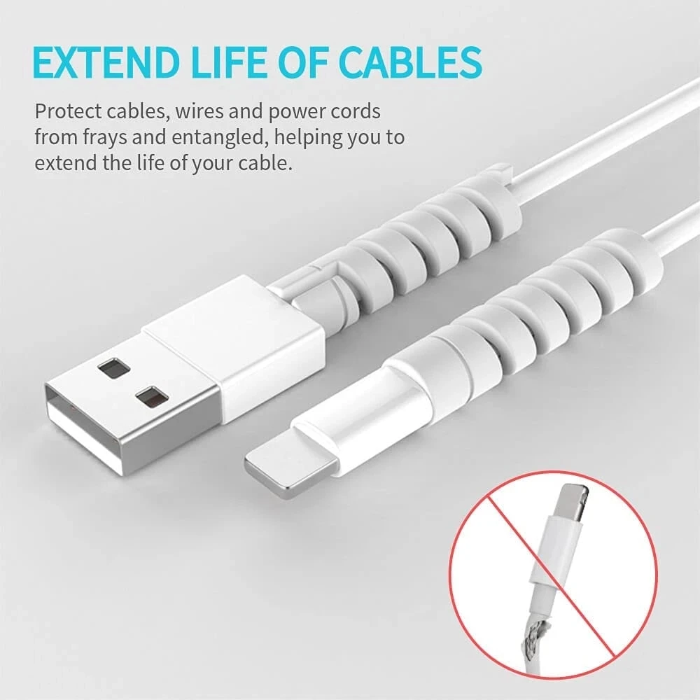 6/20pcs Cable Protector Silico - Phone Accessories Charger ulasan dan harga
