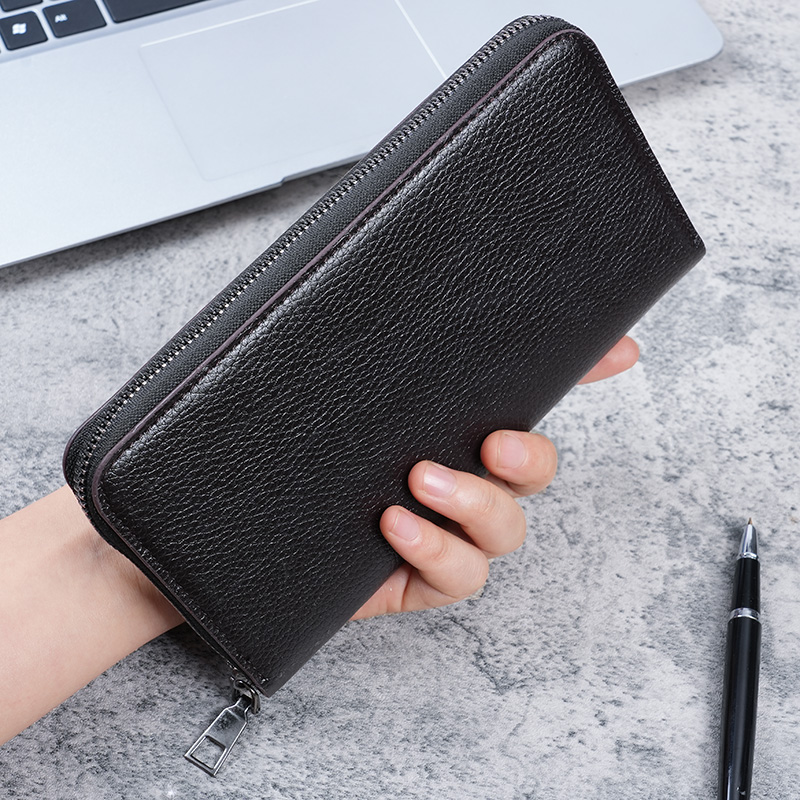Long men's zipper wallet large - Phone Accessories For Men ulasan dan harga