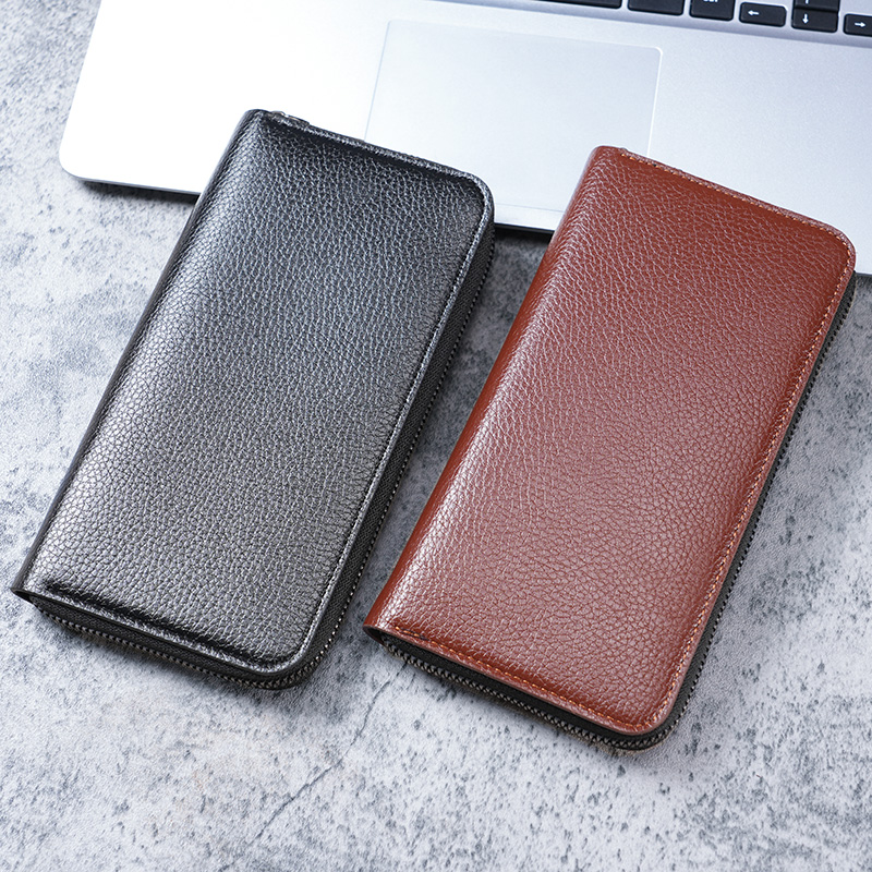 Long men's zipper wallet large - Phone Accessories For Men ulasan dan harga