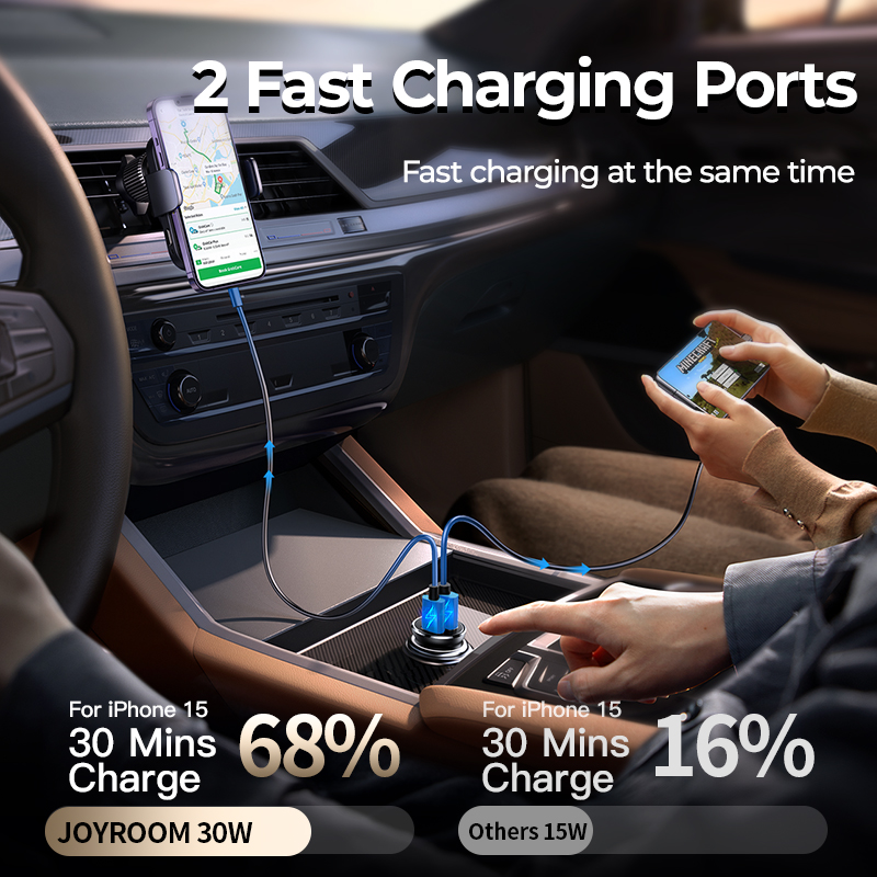 Joyroom 30W Car Charger PD QC3 - Phone Accessories Android ulasan dan harga
