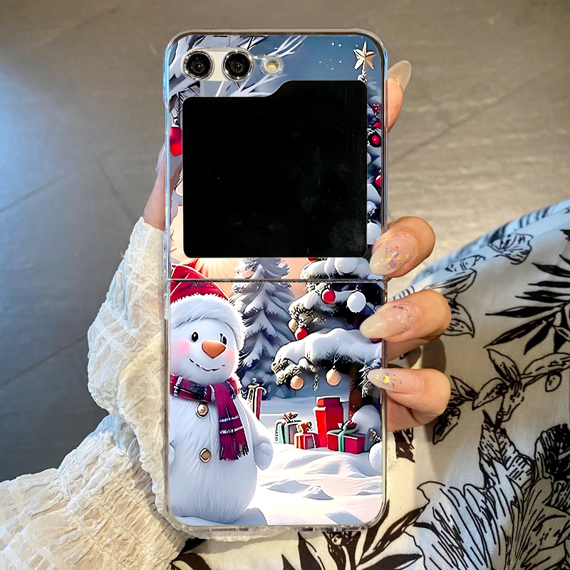 Christmas Snowman Elk Phone Ca - Phone Case Clear ulasan dan harga