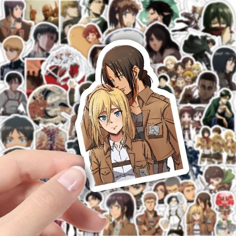60Pcs Attack on Titan Anime St - Phone Accessories Pouch ulasan dan harga