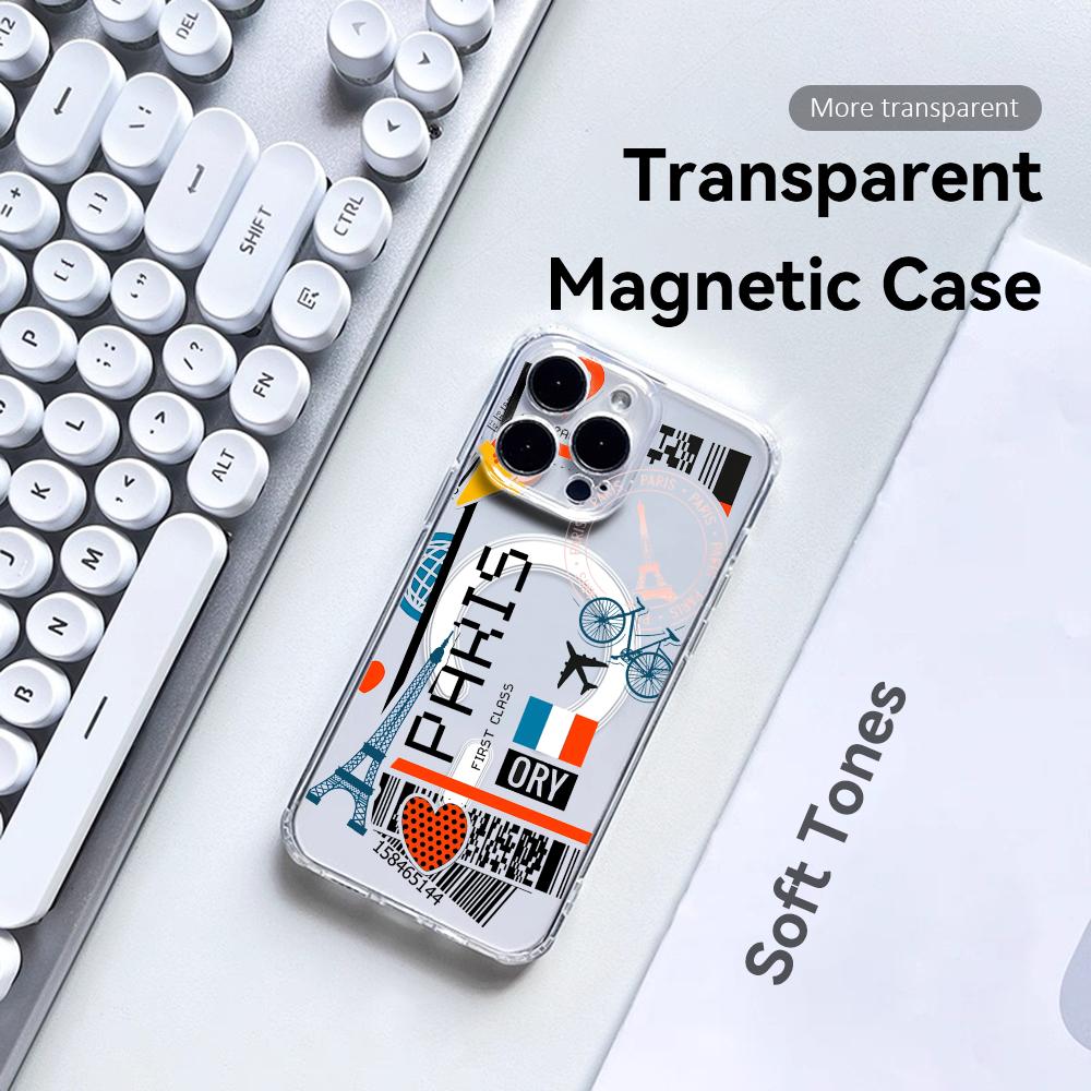 Plane Travel Ticket france Pho - Phone Case Clear ulasan dan harga