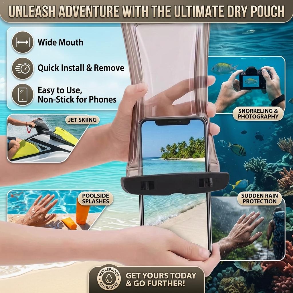 Clear Waterproof Phone Case Dr - Phone Accessories Pouch ulasan dan harga