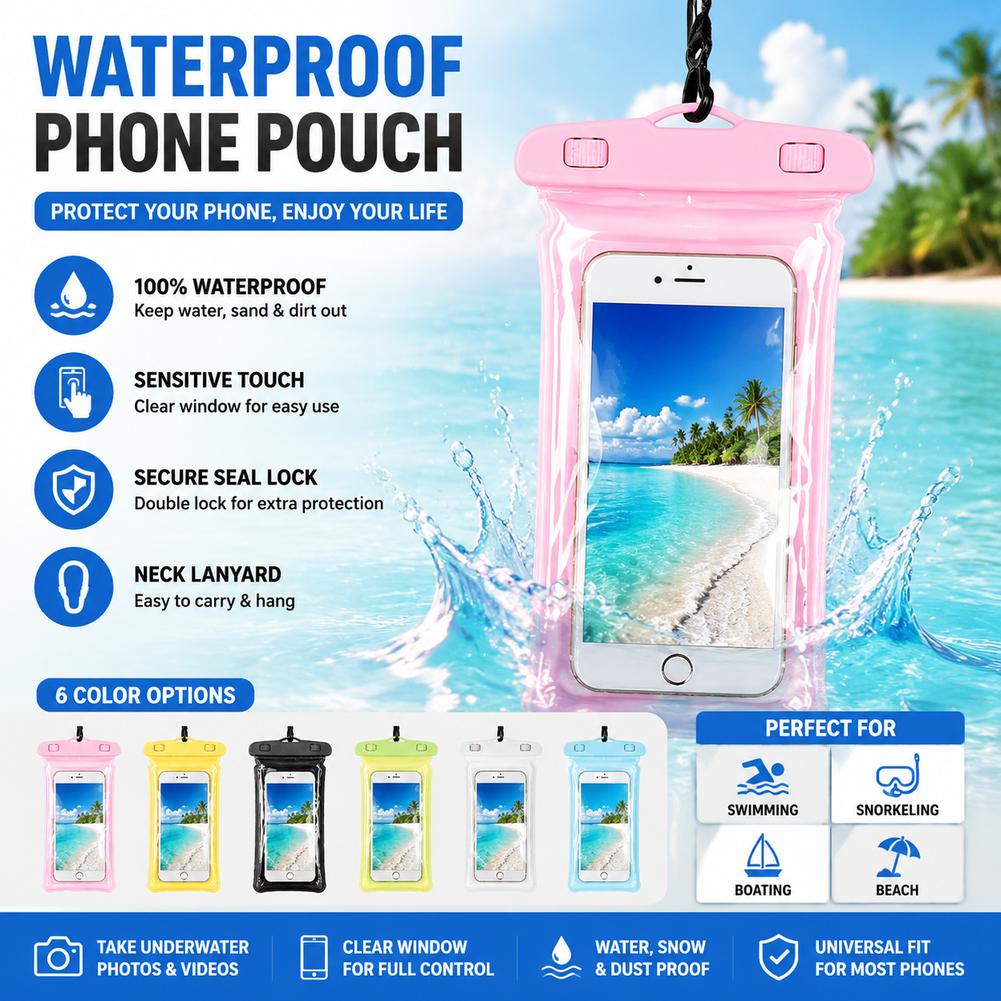 Clear Waterproof Phone Case Dr - Phone Accessories Pouch ulasan dan harga
