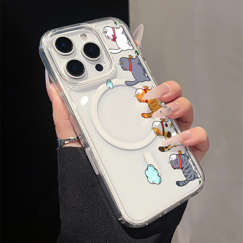 Cute Cartoon Cat Clear Phone C - Phone Case Clear ulasan dan harga
