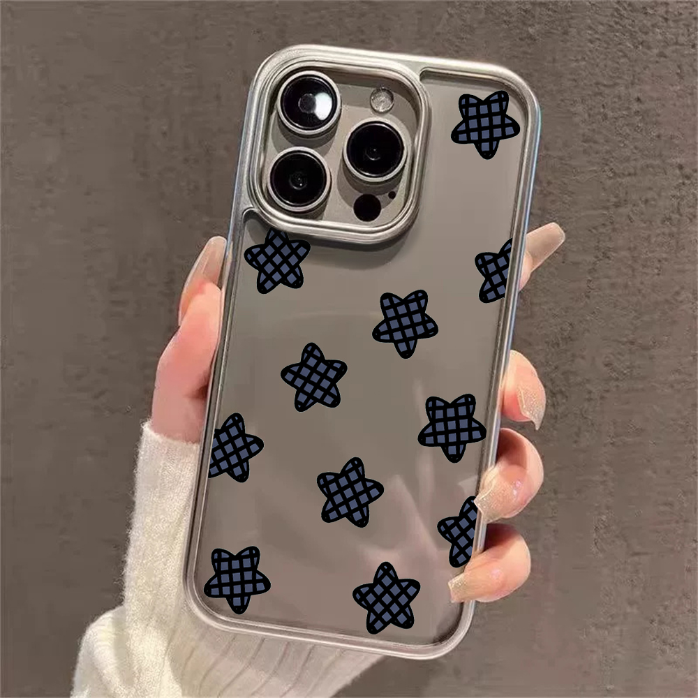 Y2K Stars Fashion Clear Cases  - Phone Case Clear ulasan dan harga