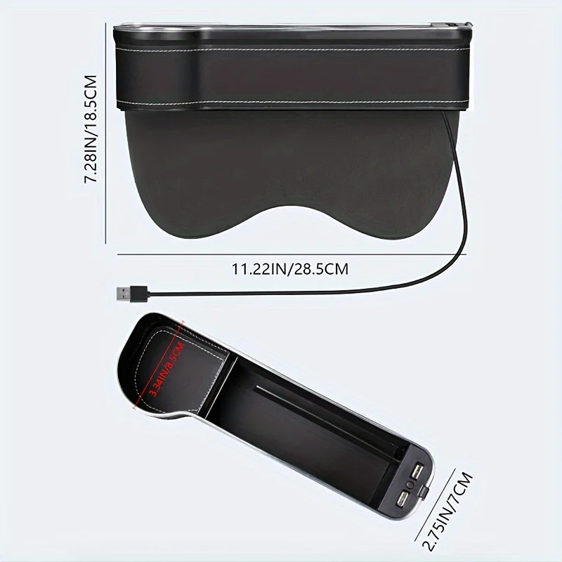 2-In-1 Car Seat Gap Organizer  - Phone Accessories Charger ulasan dan harga