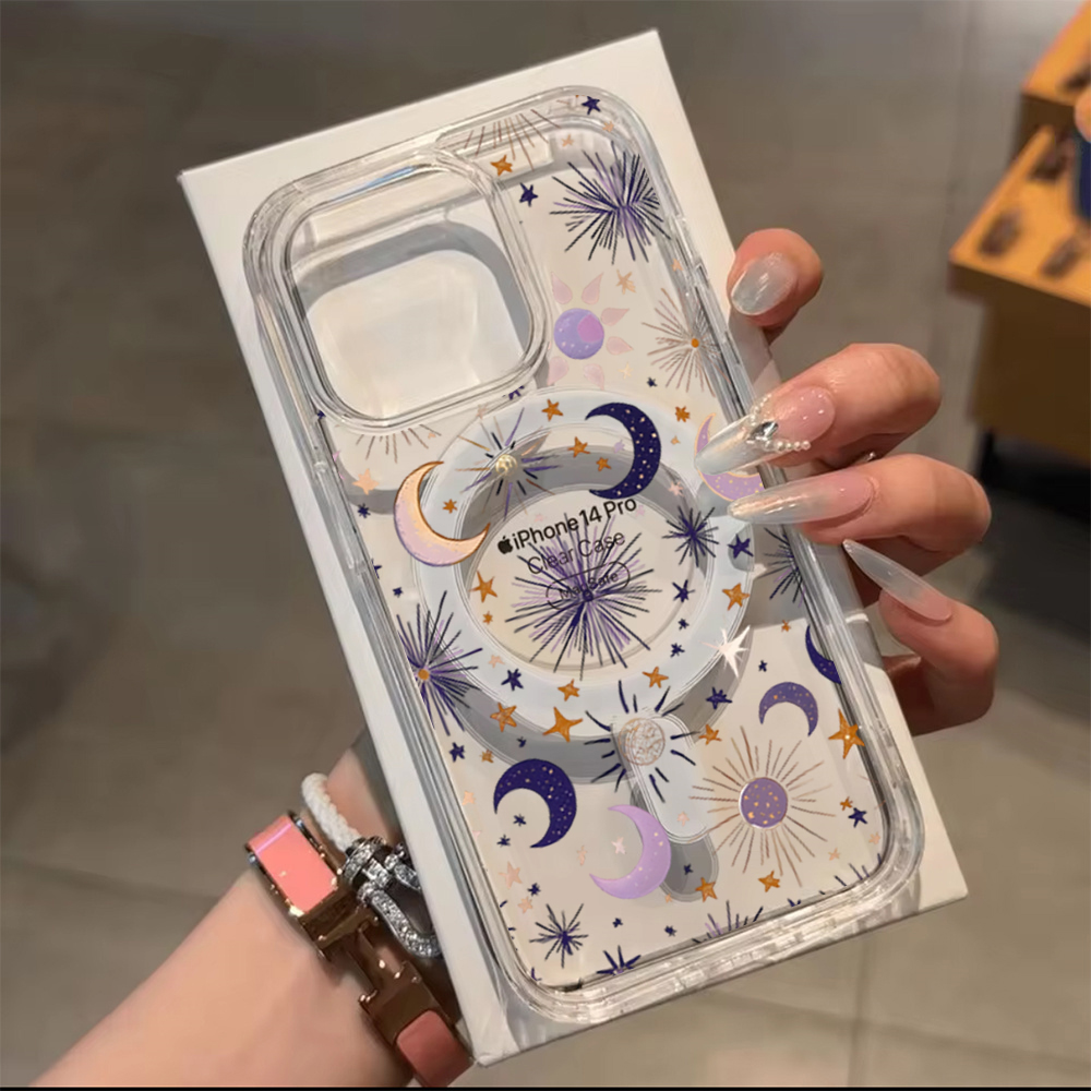 Romantic Sun Moon Stars Phone  - Phone Case Clear ulasan dan harga