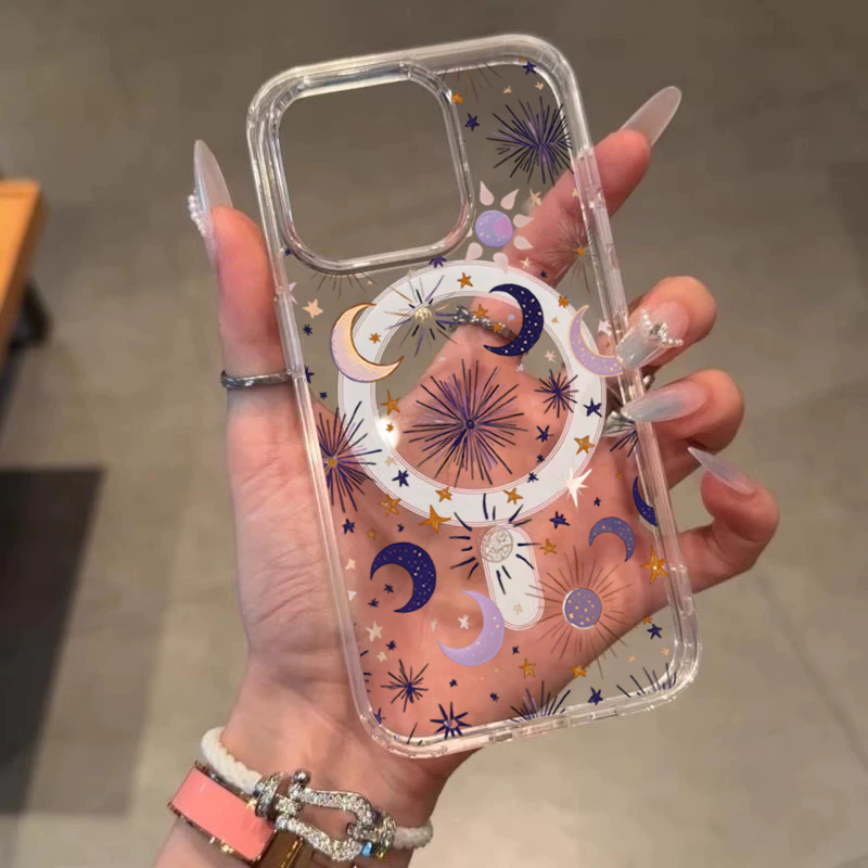 Romantic Sun Moon Stars Phone  - Phone Case Clear ulasan dan harga