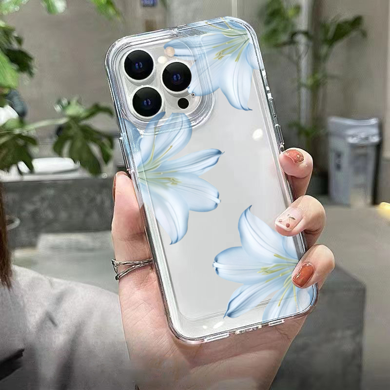 Fashion Exquisite White Lily F - Phone Case Clear ulasan dan harga