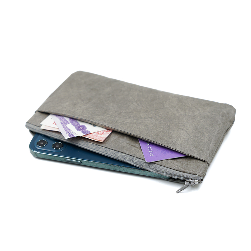 Zippered Ultra-Slim Fiber Pape - Phone Accessories Pouch ulasan dan harga