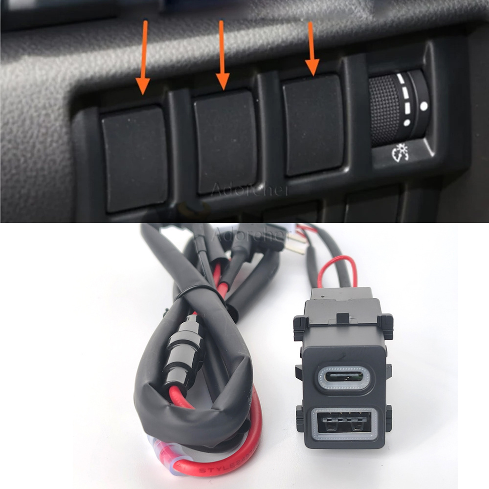 Modified Car USB QC3.0 Type-C  - Phone Accessories Charger ulasan dan harga