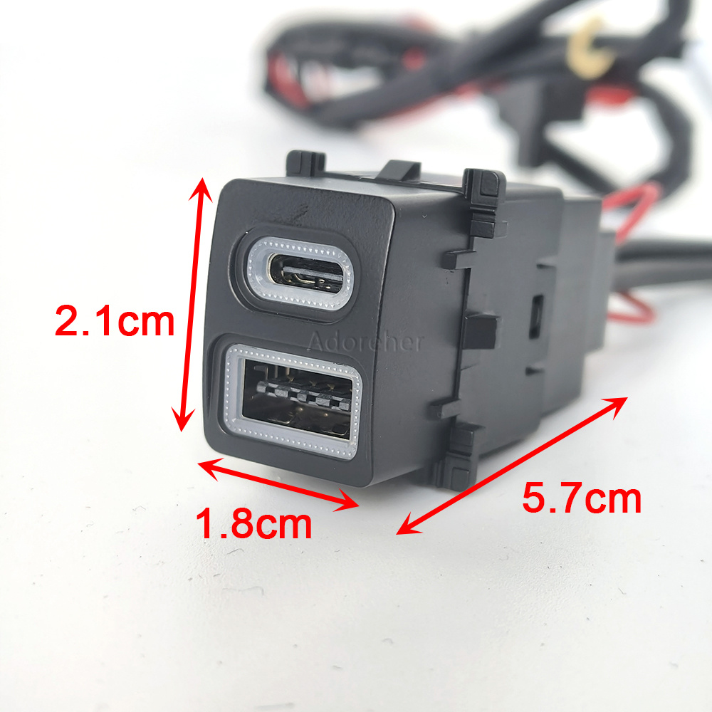Modified Car USB QC3.0 Type-C  - Phone Accessories Charger ulasan dan harga