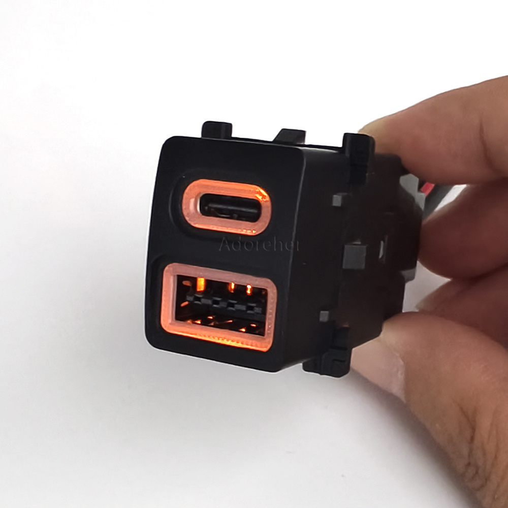 Modified Car USB QC3.0 Type-C  - Phone Accessories Charger ulasan dan harga